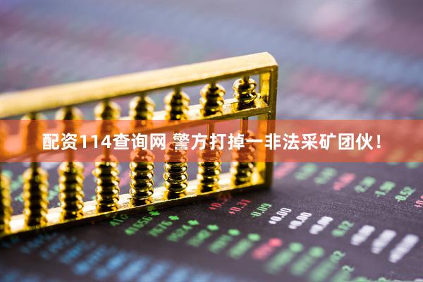 配资114查询网 警方打掉一非法采矿团伙！