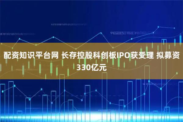 配资知识平台网 长存控股科创板IPO获受理 拟募资330亿元